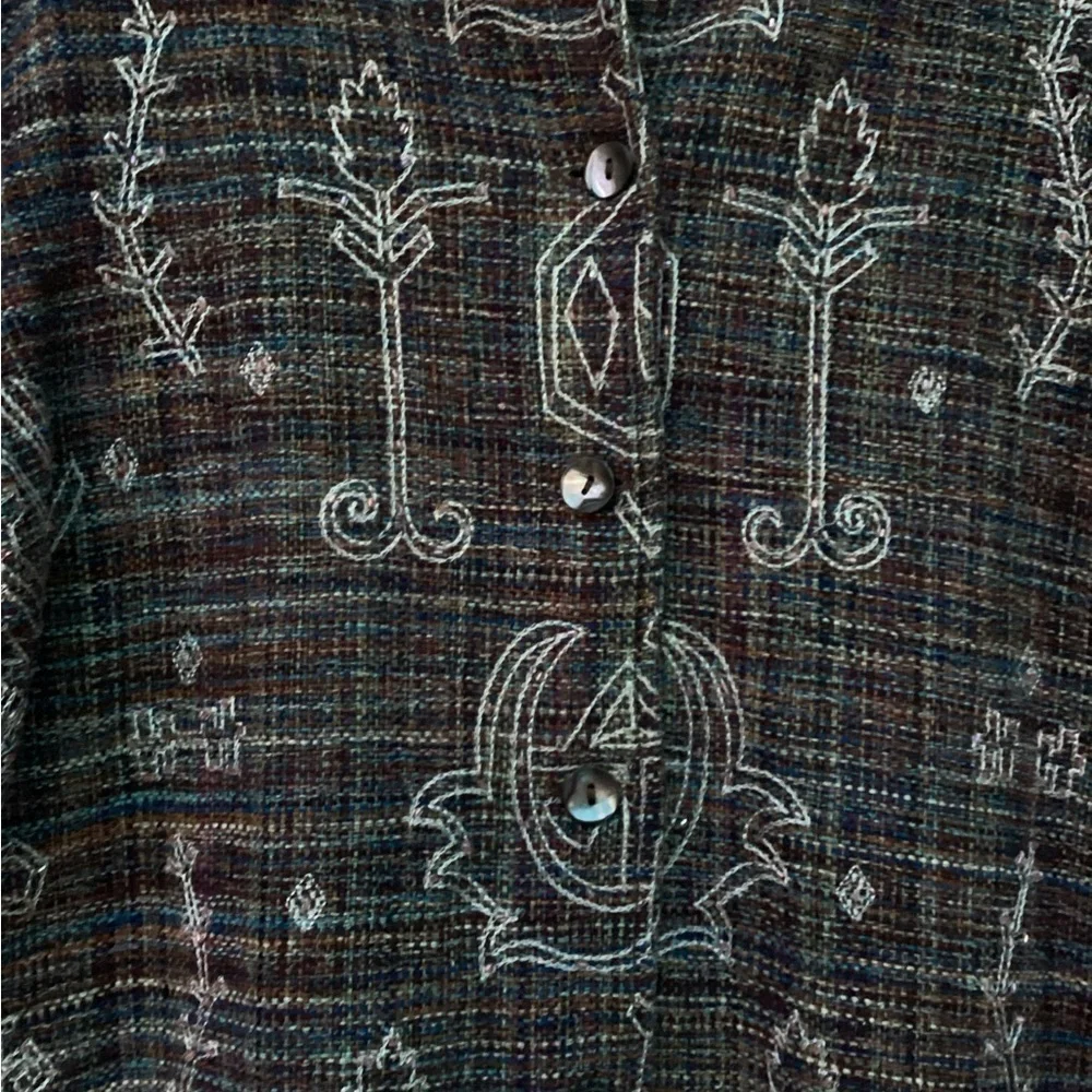 Stone ridge Embroidered Women’s Jacket/ Blazer Size Small - Picture 3 of 14